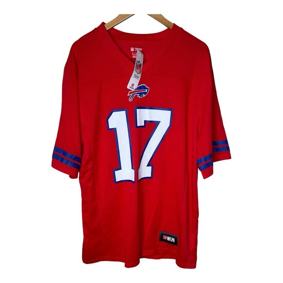 NFL  Team Apparel Other - Josh Allen Buffalo Bills Jersey Mens Large Red Alternate NFL Football NWT